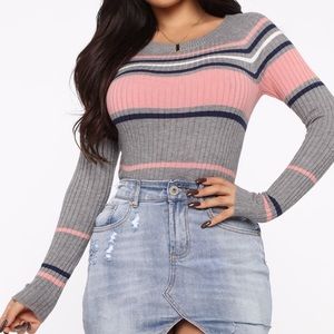 Stripes for Days Sweater from FashionNova